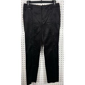 Anthropologie Essential woman’s Slim Velvet Black Cropped pants size 2